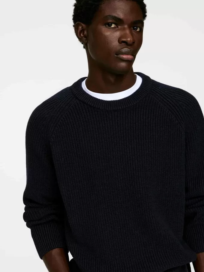 Jumper i linned bomuld