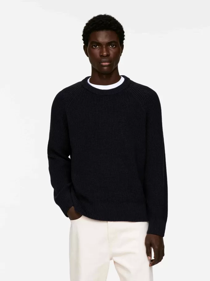 Jumper i linned bomuld