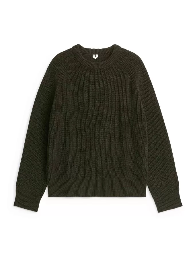 Jumper i linned bomuld