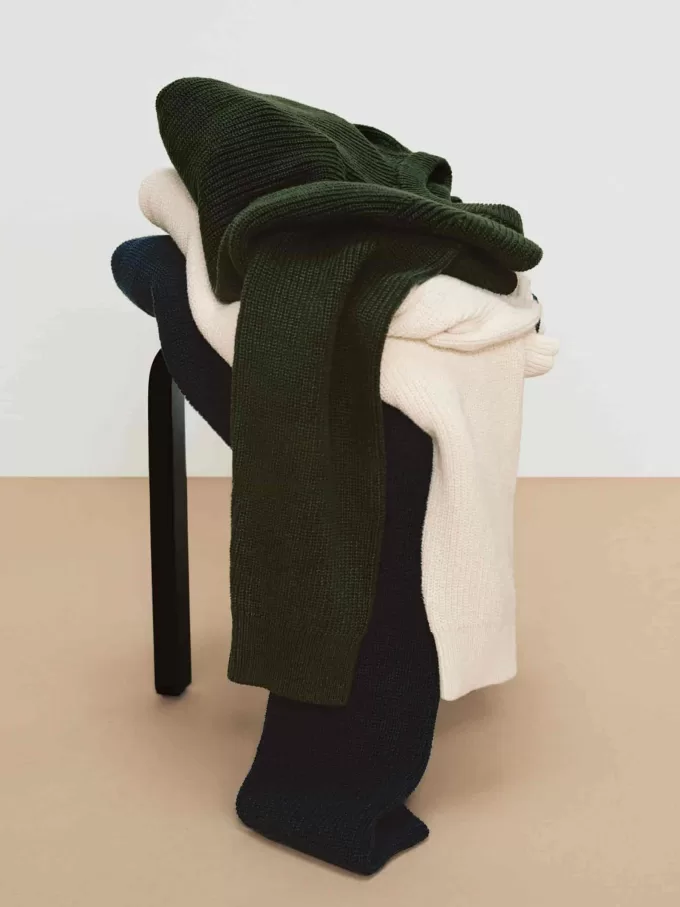 Jumper i linned bomuld