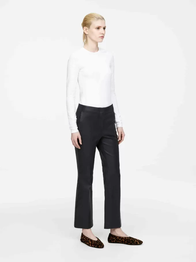 Kick-Flare læderbukser