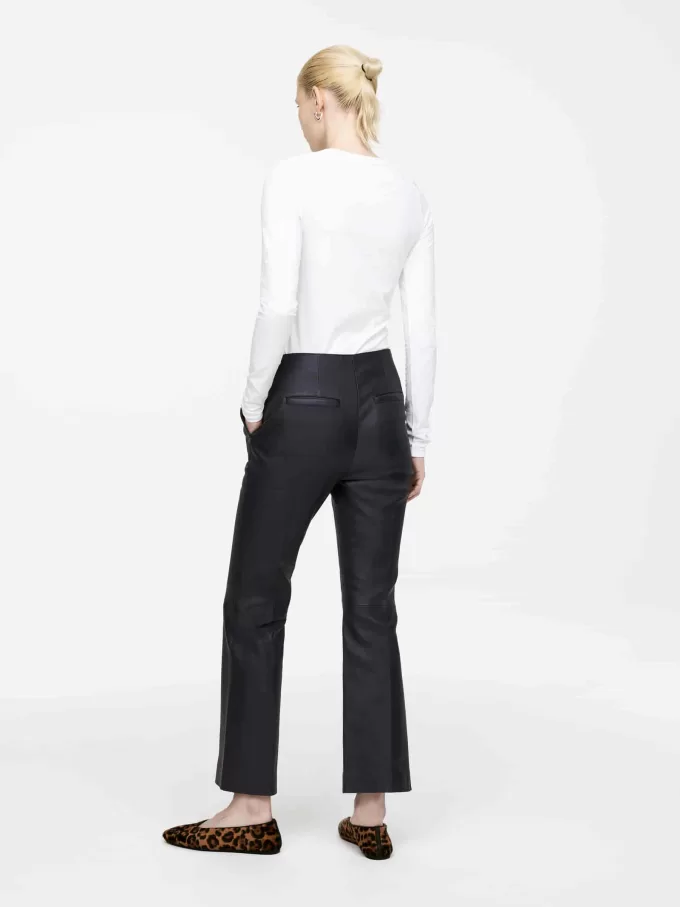 Kick-Flare læderbukser