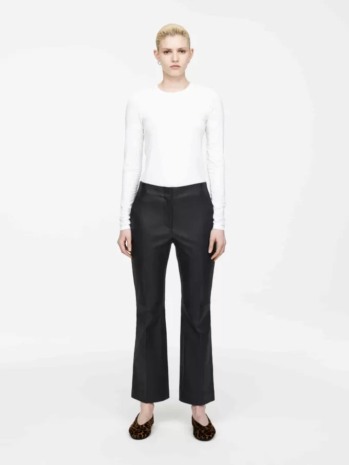 Kick-Flare læderbukser