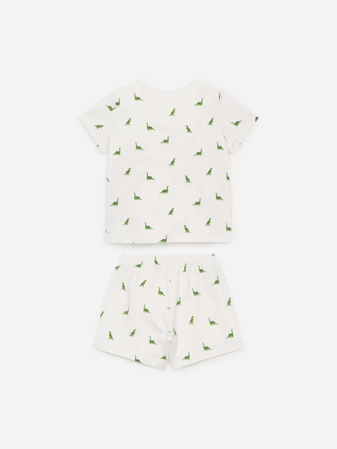 Kort jersey pyjamassæt