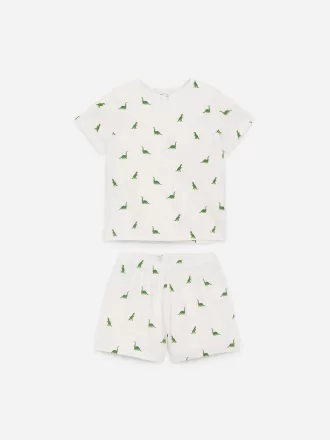 Kort jersey pyjamassæt