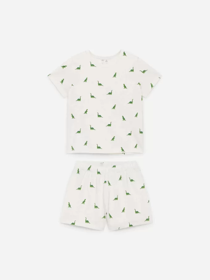 Kort jersey pyjamassæt