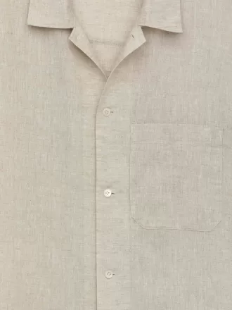 Kortærmet linnedskjorte