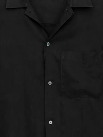 Kortærmet linnedskjorte