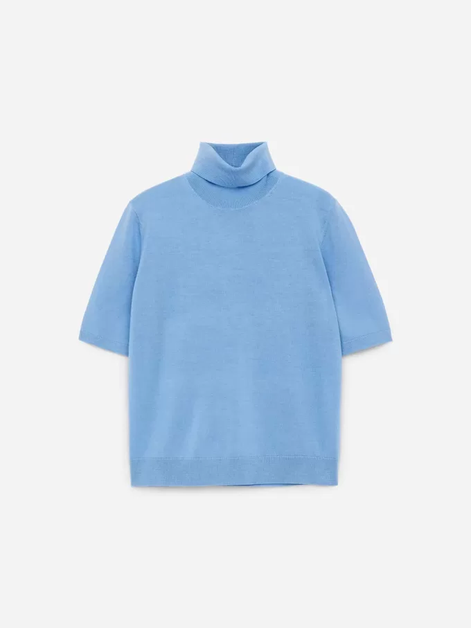 Kortærmet trøje med rullehals