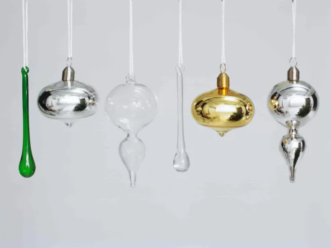 Glaskugler sæt med 2 Glaskugler sæt med 2