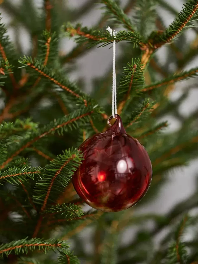 Kugler af malet glas med 2 stk