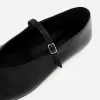 Læder Mary Jane Flats