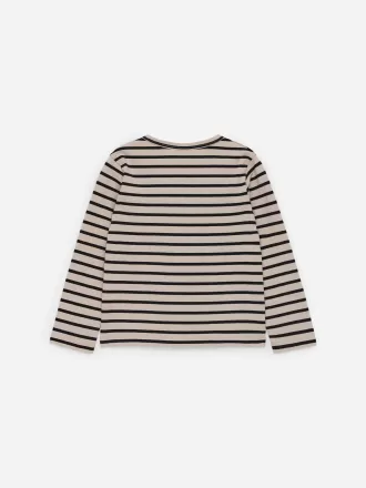 Langærmet T-shirt i bomuld