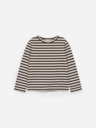 Langærmet T-shirt i bomuld