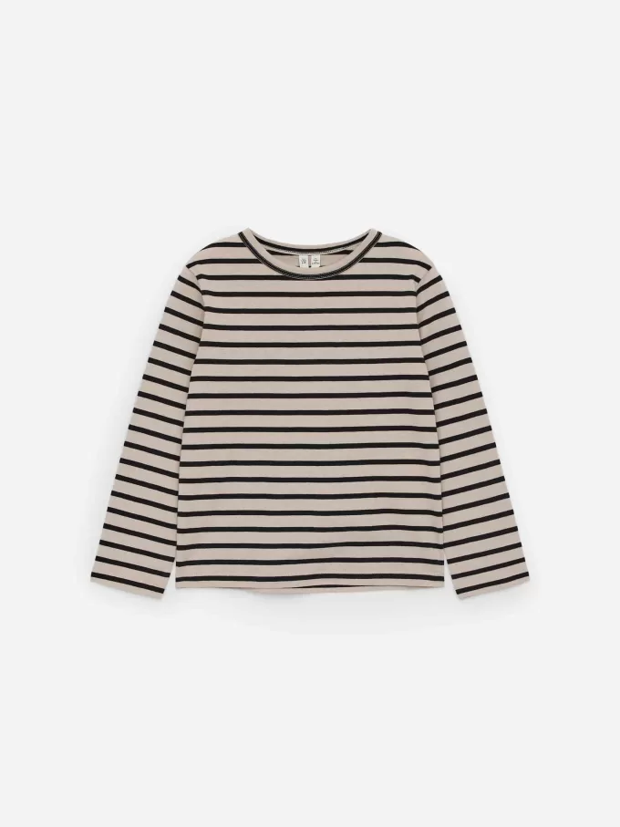 Langærmet T-shirt i bomuld Langærmet T-shirt i bomuld