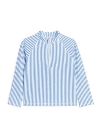 Langærmet UV Seersucker Top