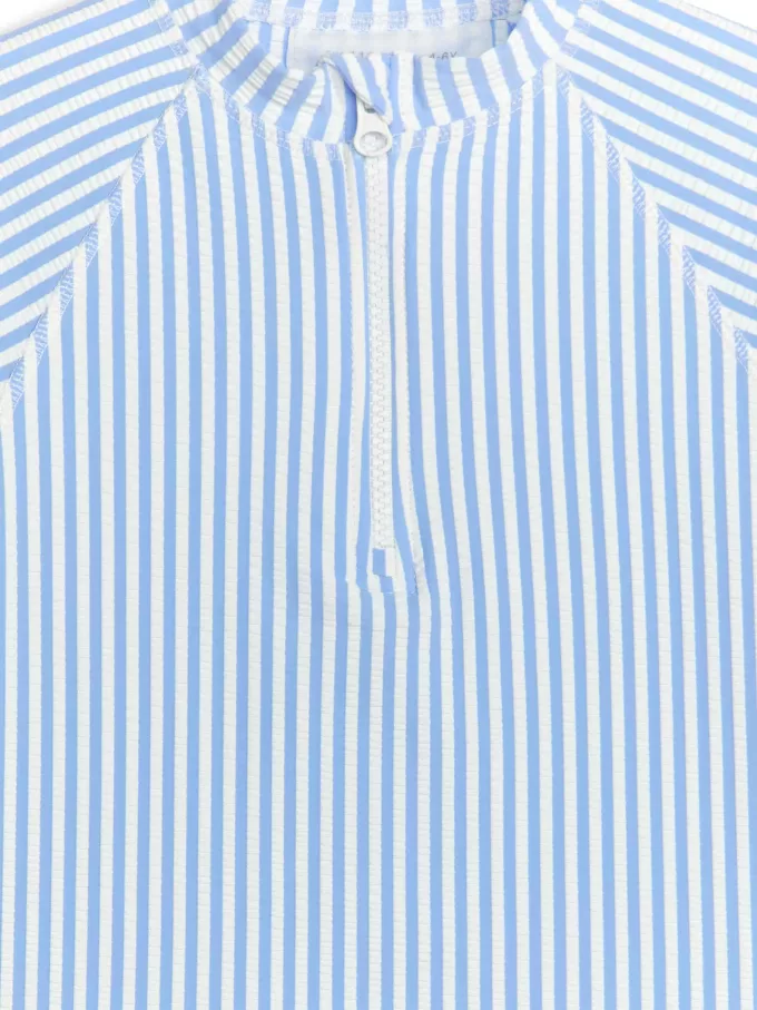 Langærmet UV Seersucker Top