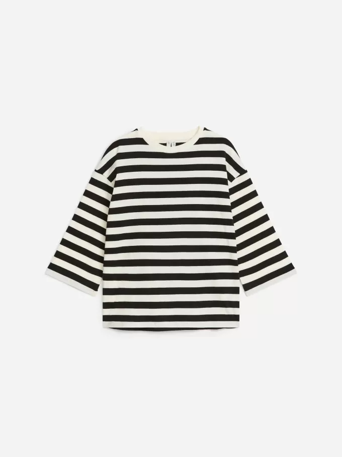 Langærmet oversize T-shirt