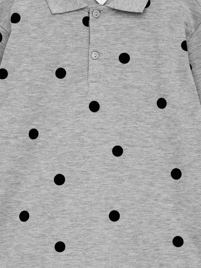 Langærmet poloshirt