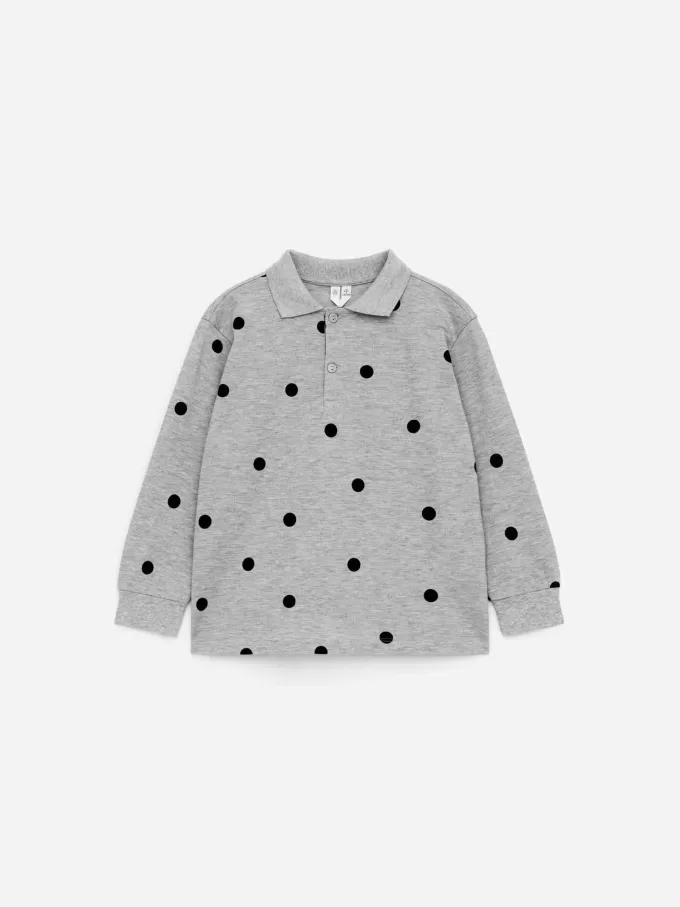 Langærmet poloshirt