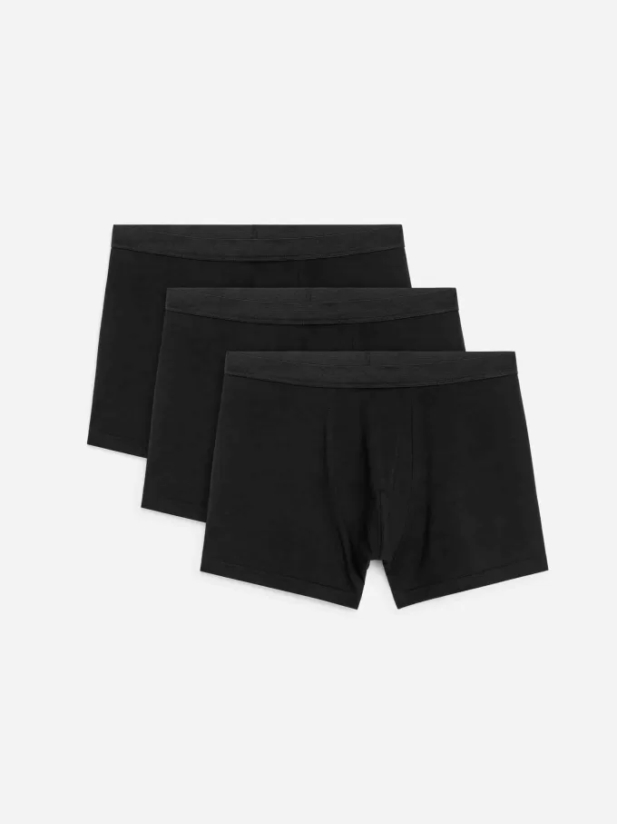 Lange Jersey Trunks Sæt med 3 Lange Jersey Trunks Sæt med 3