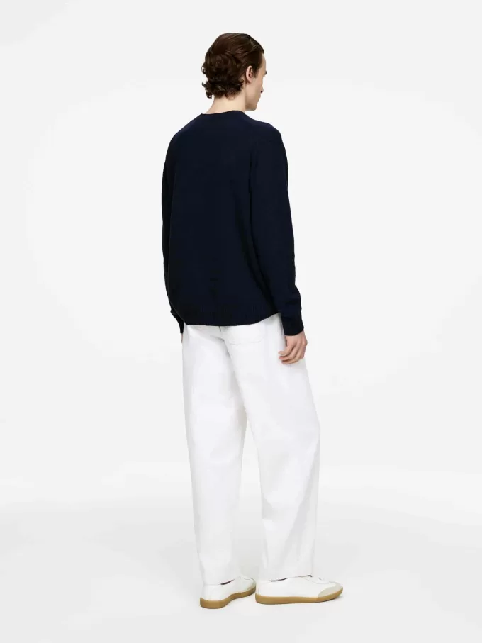 Linned Silke Jumper