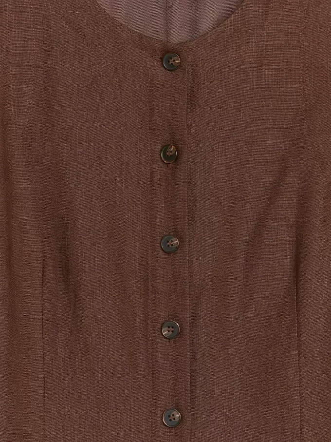 Linned Vest Kjole