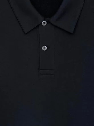 Lyocell poloshirt i bomuld