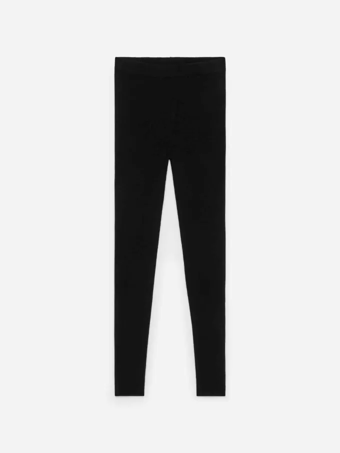 Merino-Blend Rib Leggings