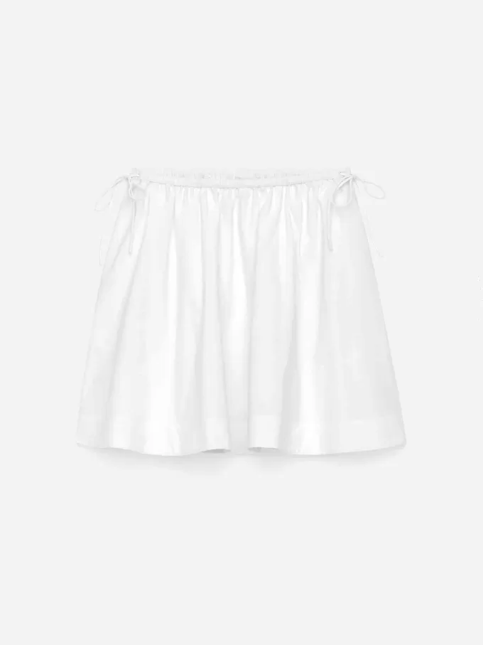 Mini bomuldsnederdel