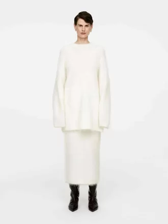 Mohair-uld-blandingsnederdel