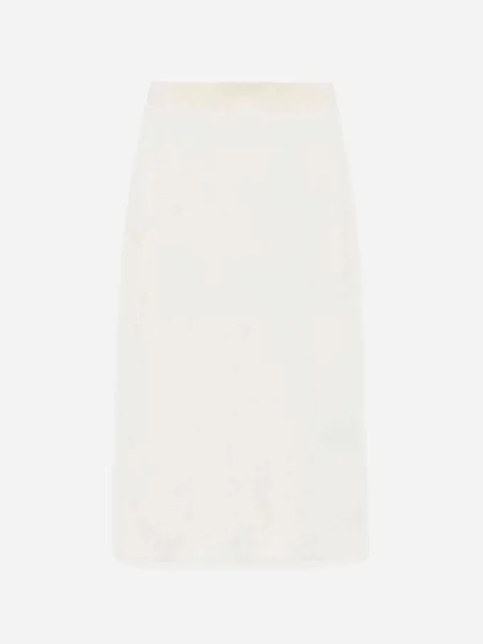 Mohair-uld-blandingsnederdel