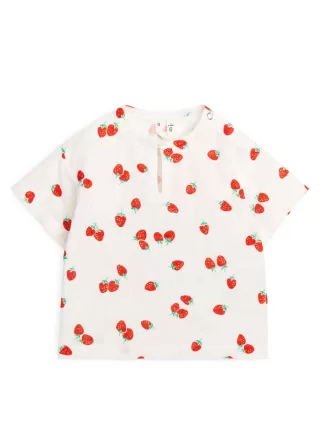 Muslin T-shirt i bomuld