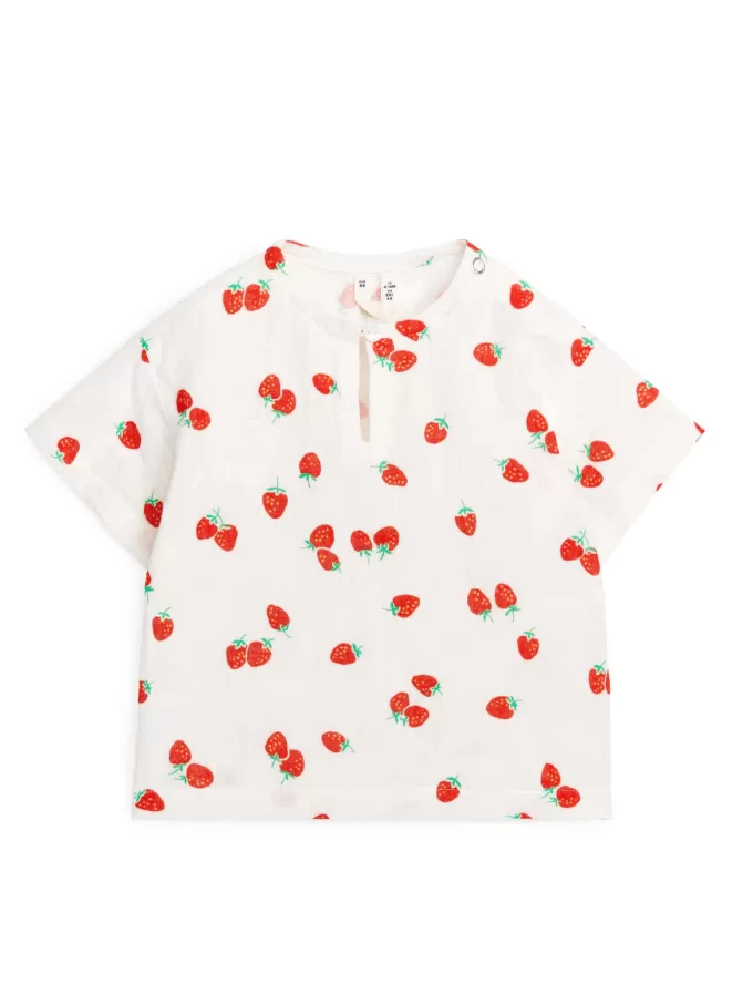 Muslin T-shirt i bomuld