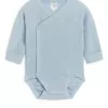 Nyfødt bodysuit med glat rib