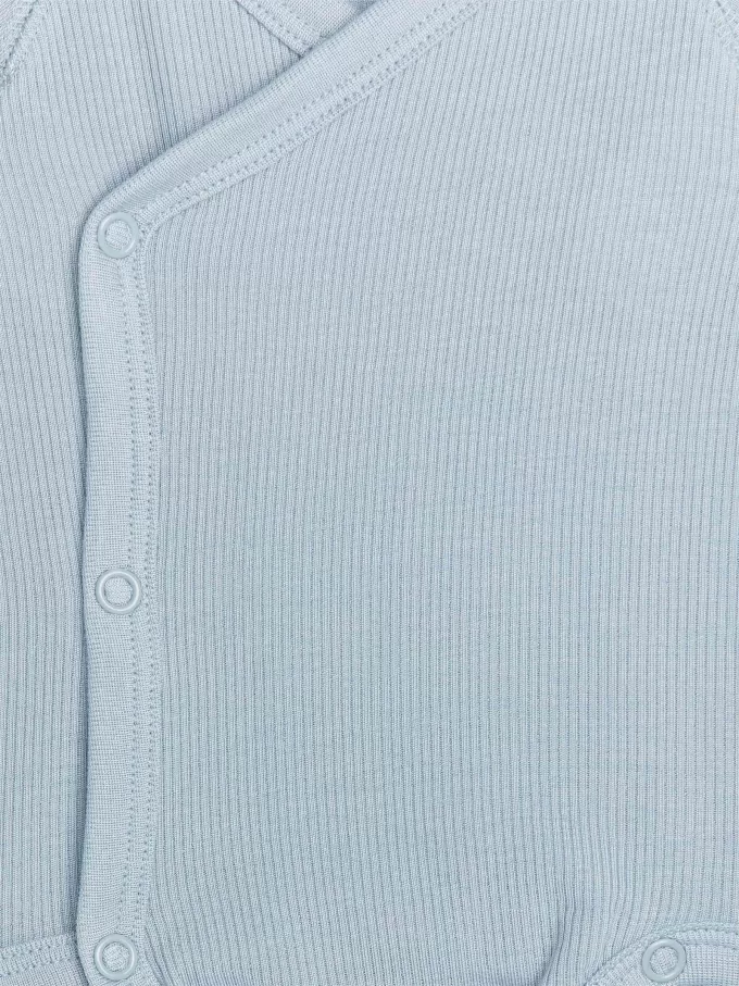 Nyfødt bodysuit med glat rib