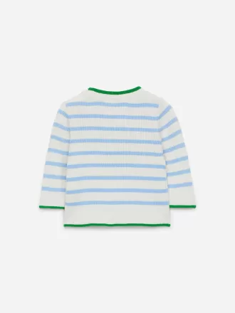 Nyfødt ribstrikket trøje