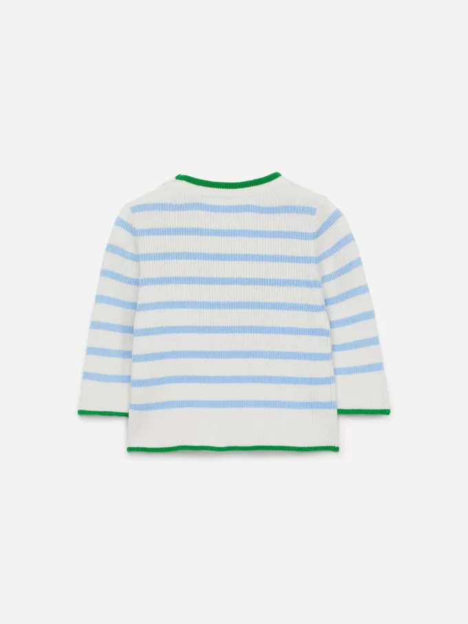 Nyfødt ribstrikket trøje