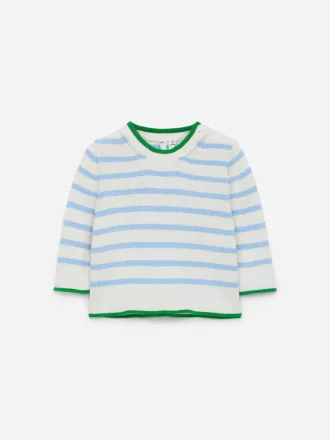 Nyfødt ribstrikket trøje