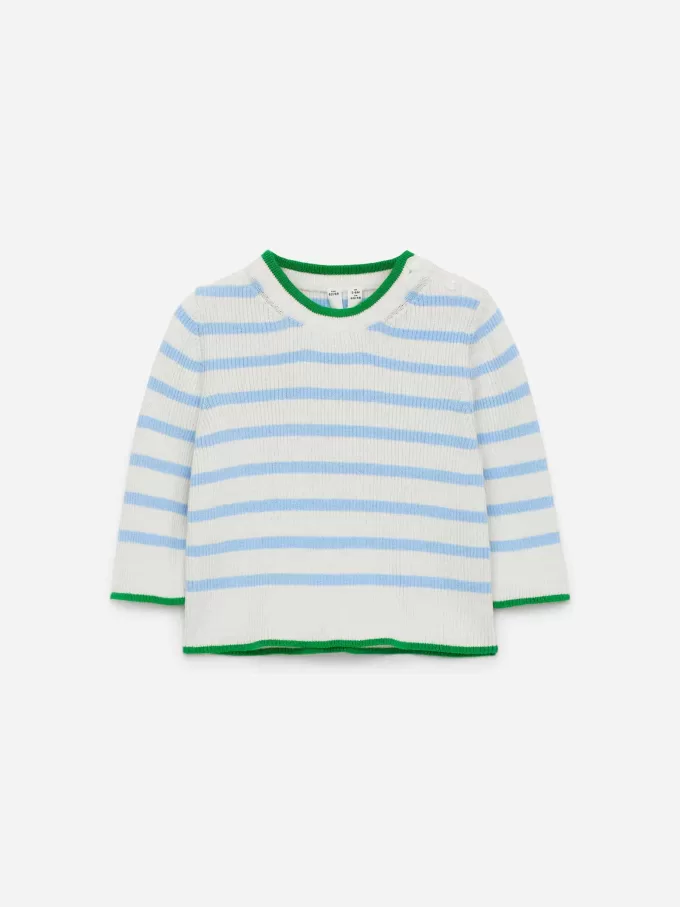 Nyfødt ribstrikket trøje