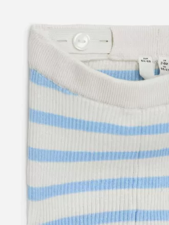 Nyfødte ribstrikkede leggings