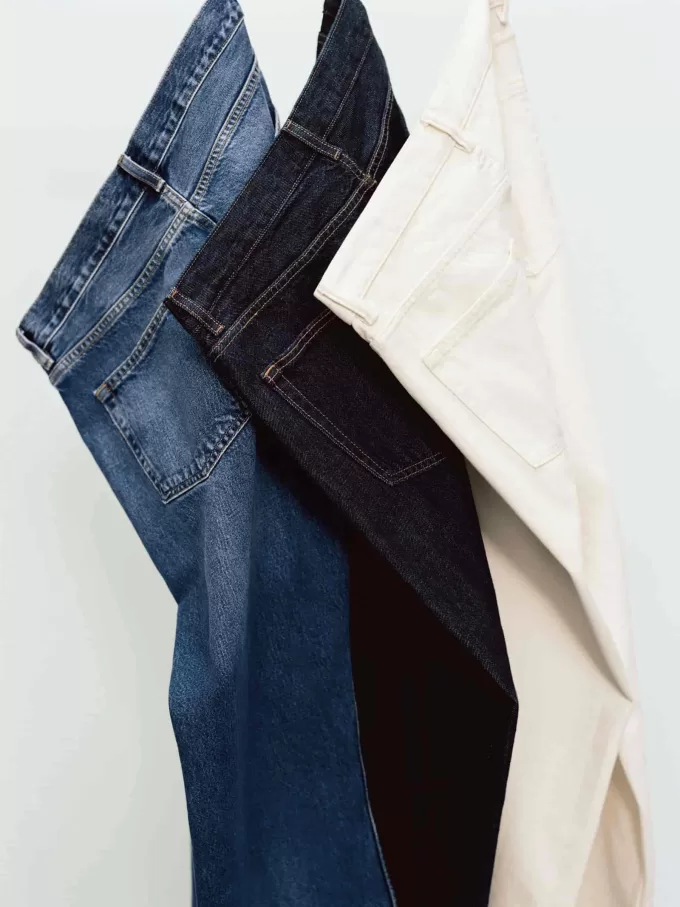 OCEAN Løse Straight Jeans