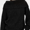 Off-Soulder Rib Jumper