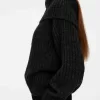 Off-Soulder Rib Jumper