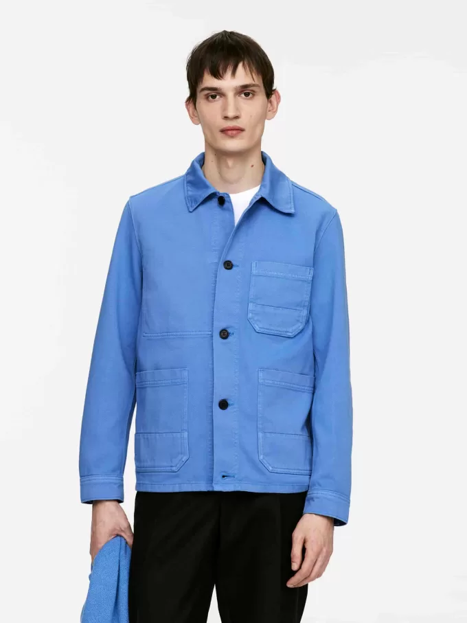 Overfarvet Twill Overshirt Overfarvet Twill Overshirt