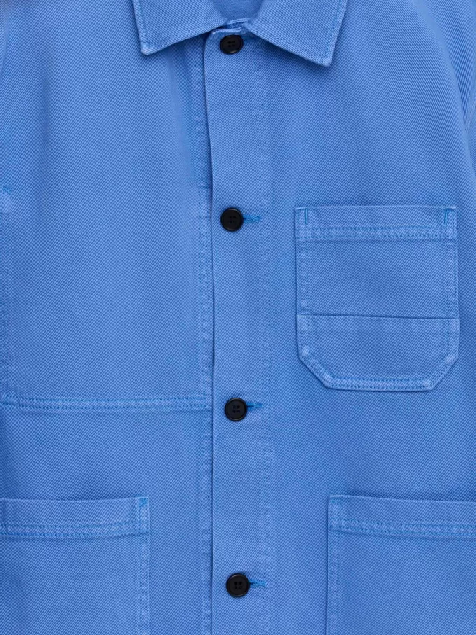 Overfarvet Twill Overshirt Overfarvet Twill Overshirt