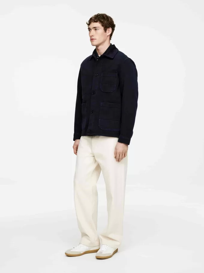 Overfarvet Twill Overshirt