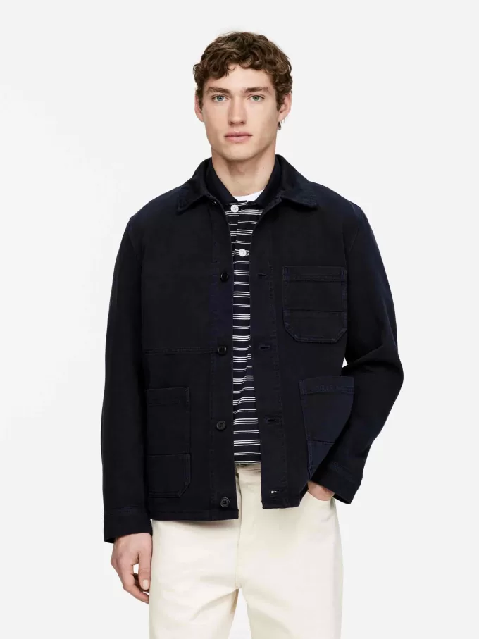 Overfarvet Twill Overshirt