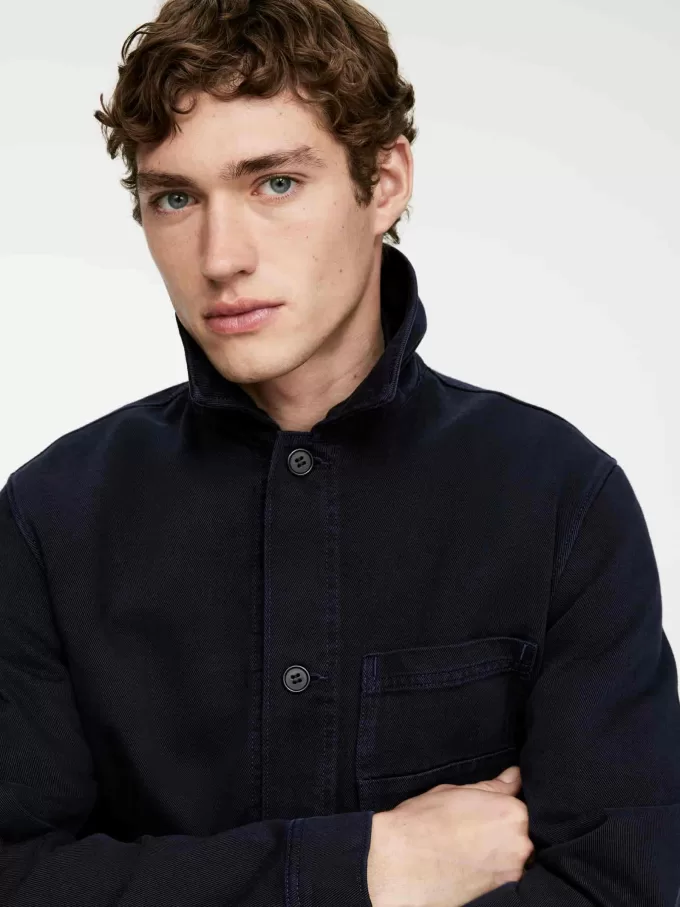 Overfarvet Twill Overshirt