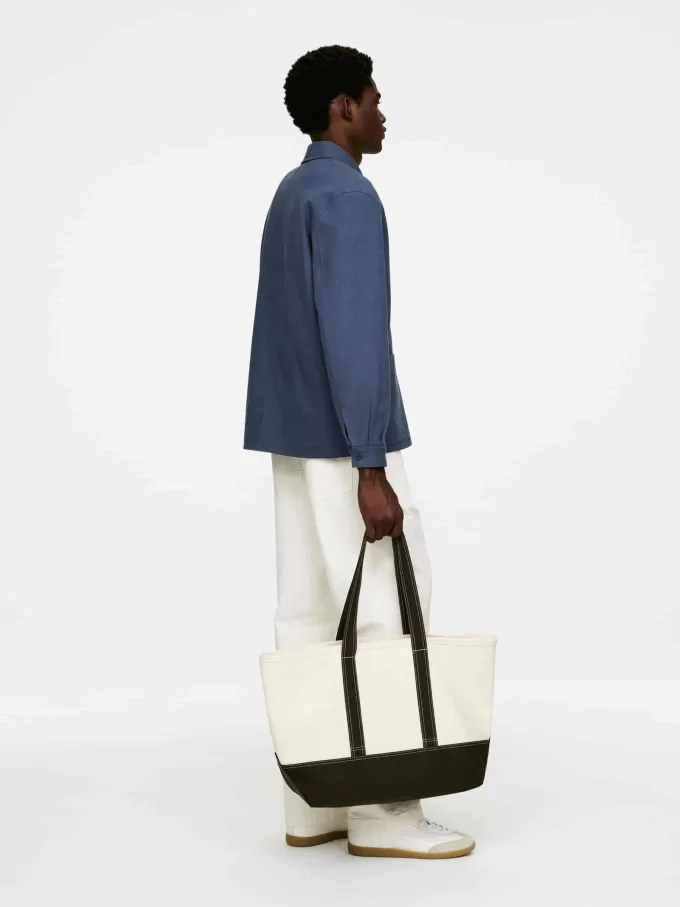 Overshirt i bomuld/hør